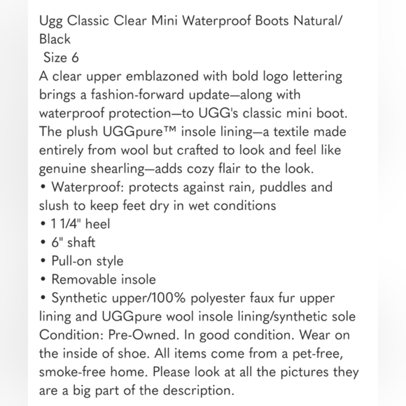 UGG Mini Clear Rain Boots - Picture 14 of 14